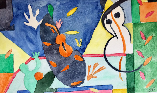 16-travaux eleves Evelyne Delfour,d'après Matisse