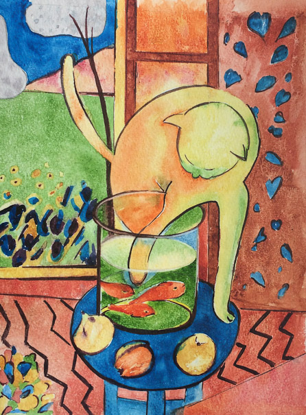 17-travaux eleves Evelyne Delfour,d'après Matisse